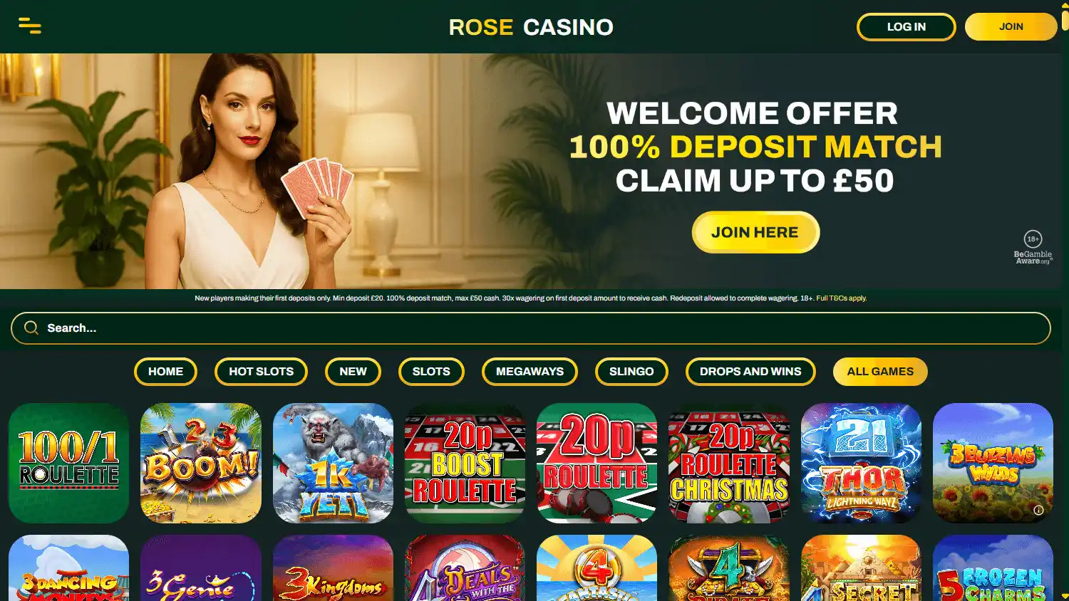 Rose Casino screenshot 2