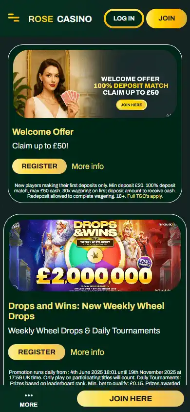 Rose Casino screenshot 6