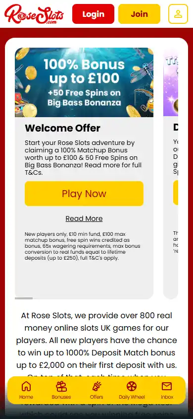 Rose Slots Casino NZ screenshot 7