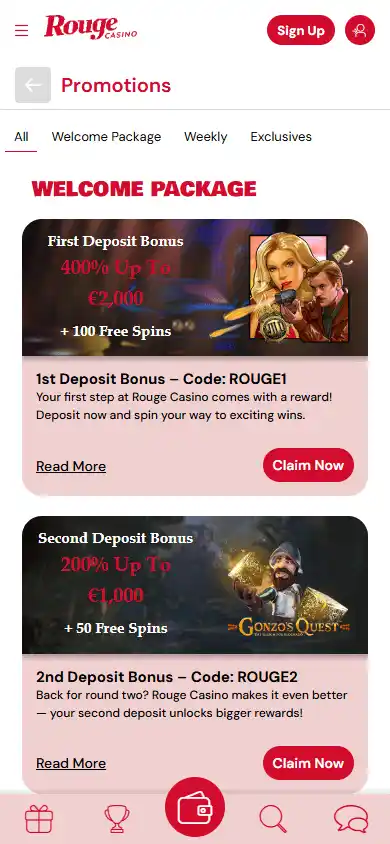 Rouge Casino screenshot 6