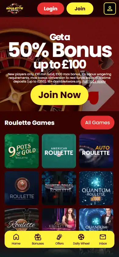 Roulette Online Casino screenshot 4