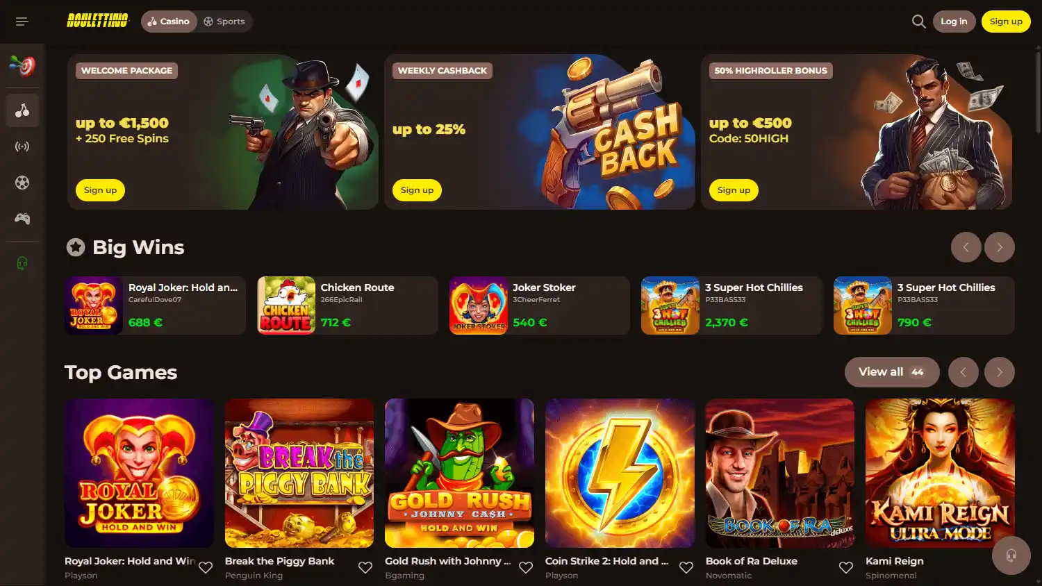 Roulettino Casino screenshot 1