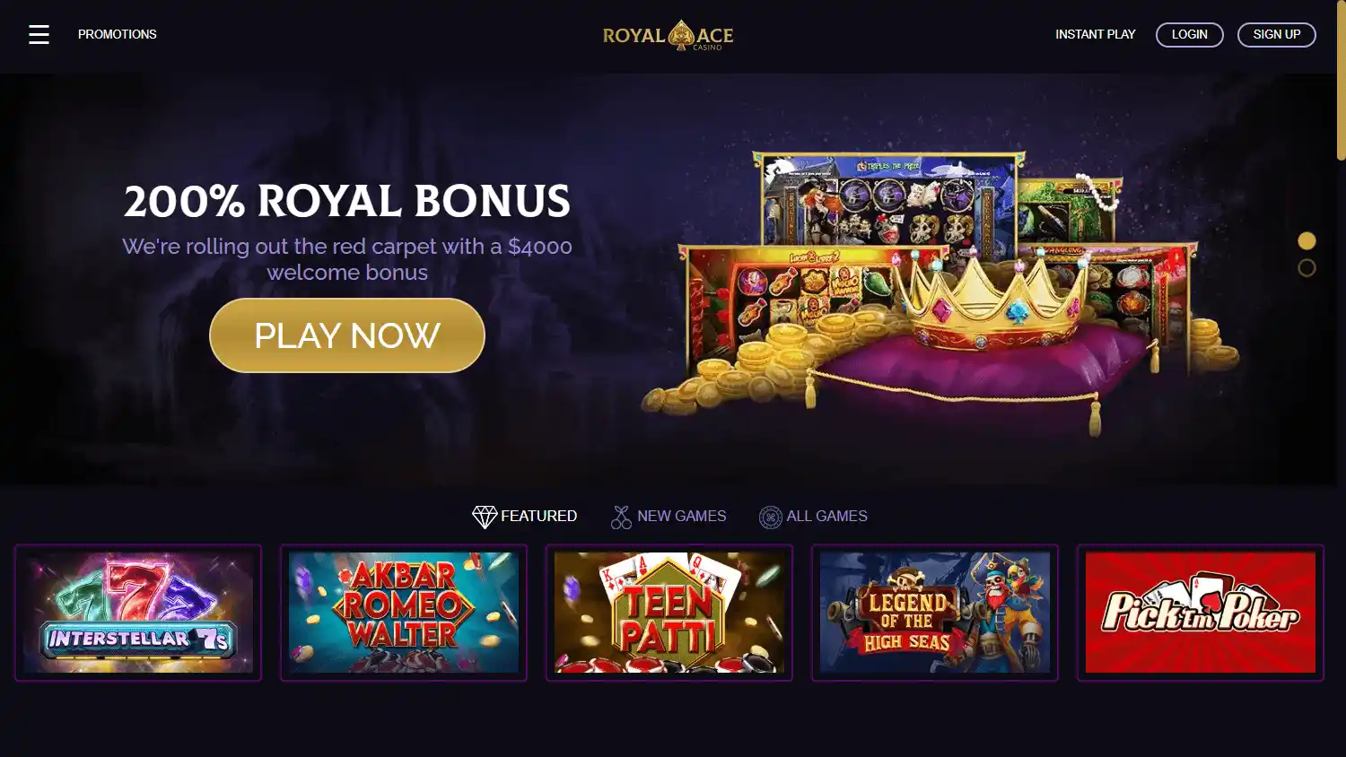 Royal Ace Casino screenshot 1