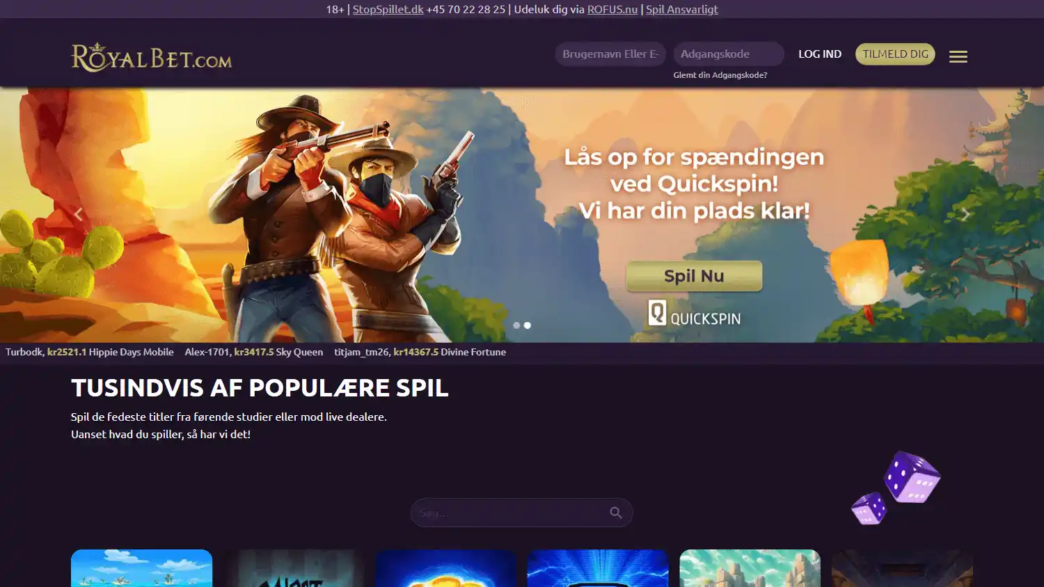 Royal Bet Casino screenshot 1