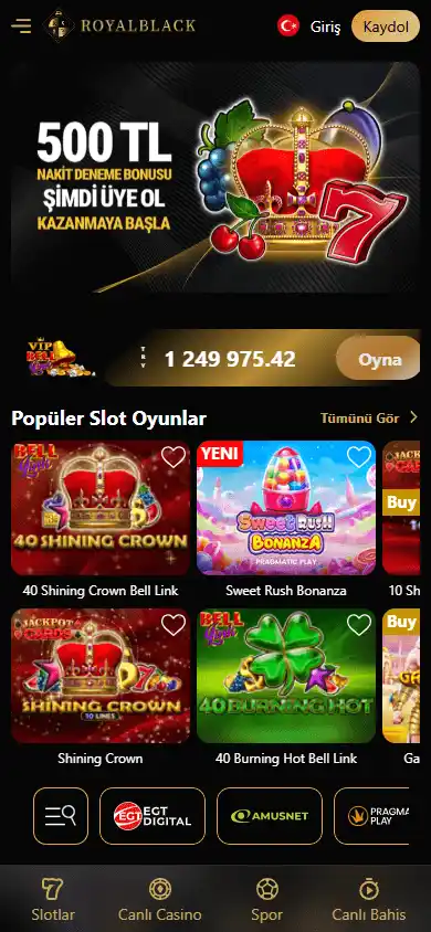 Royal Black Casino screenshot 4