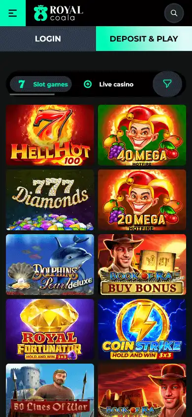 Royal Coala Casino screenshot 3