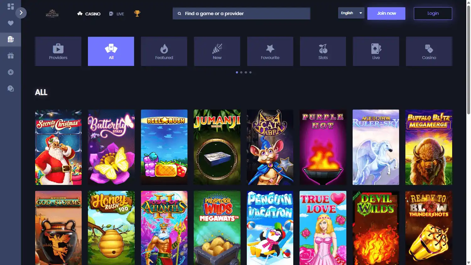 Royal House Casino screenshot 2