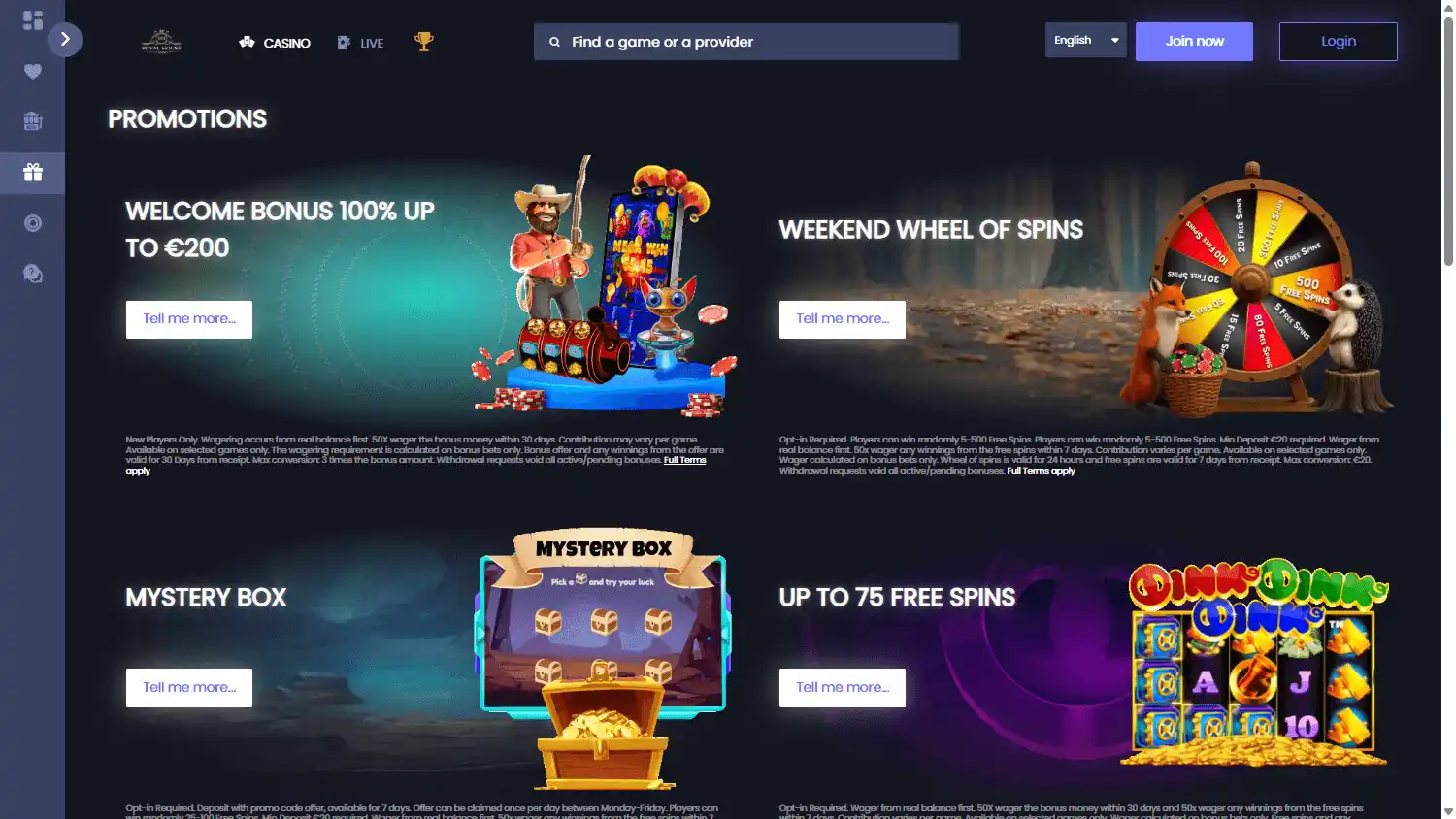Royal House Casino screenshot 3