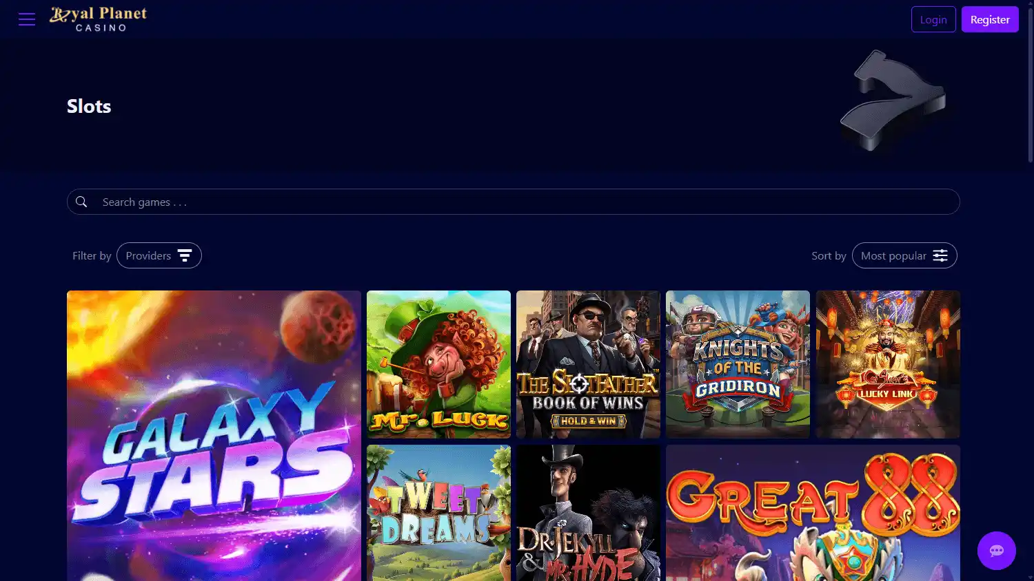 Royal Planet Casino screenshot 2