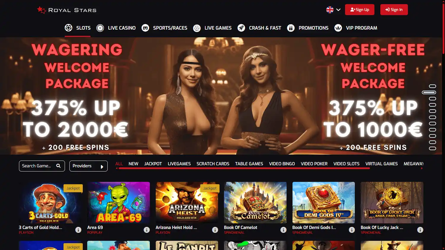 Royal Stars Casino screenshot 2