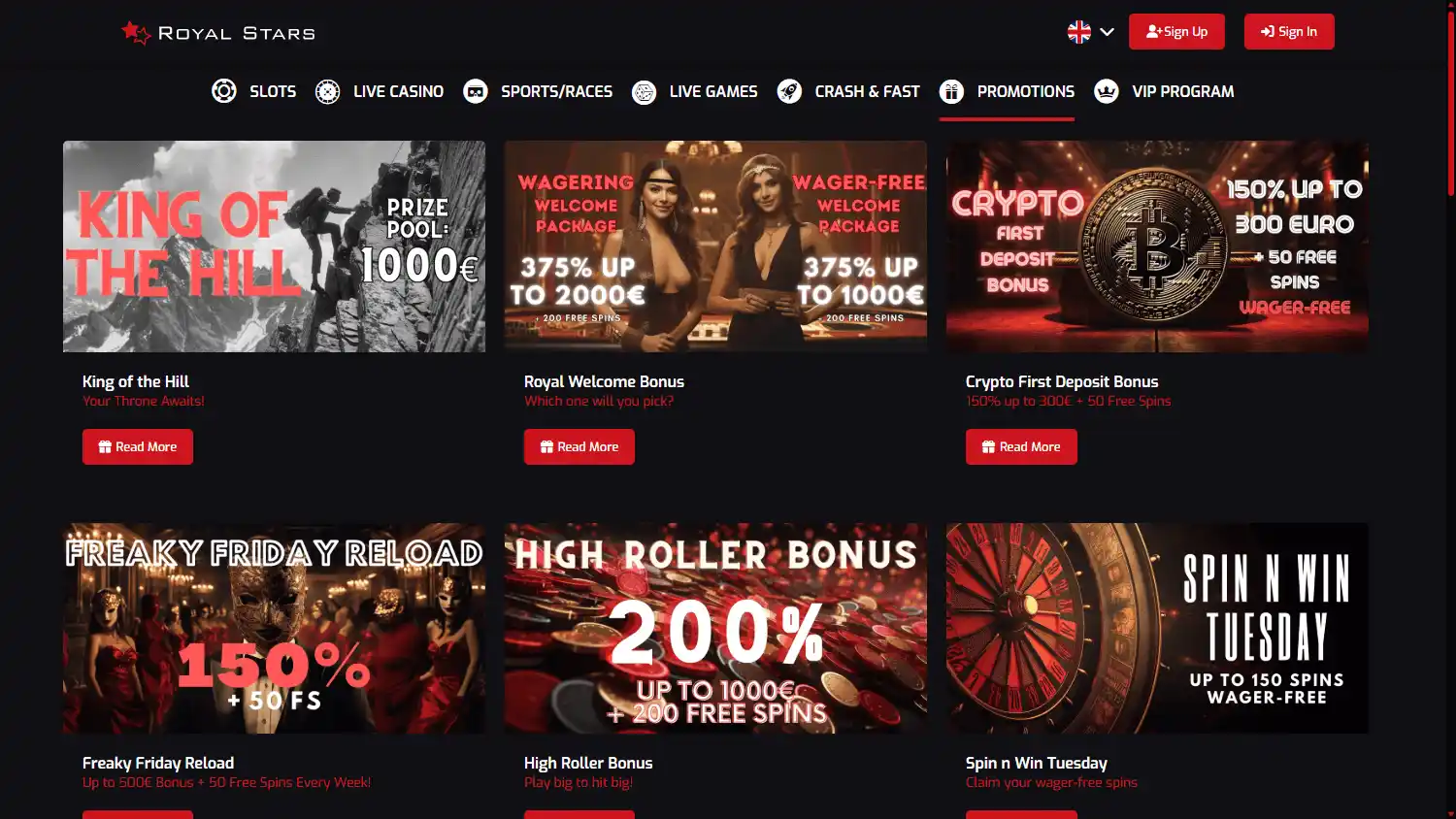 Royal Stars Casino screenshot 3