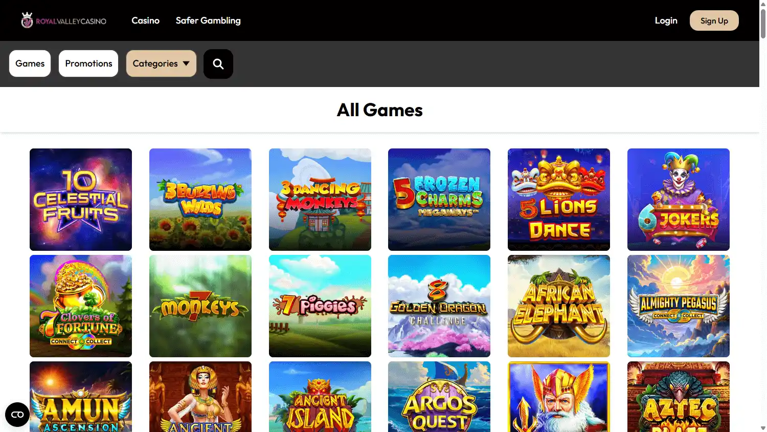 Royal Valley Casino screenshot 2