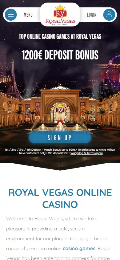 Royal Vegas Casino screenshot 4