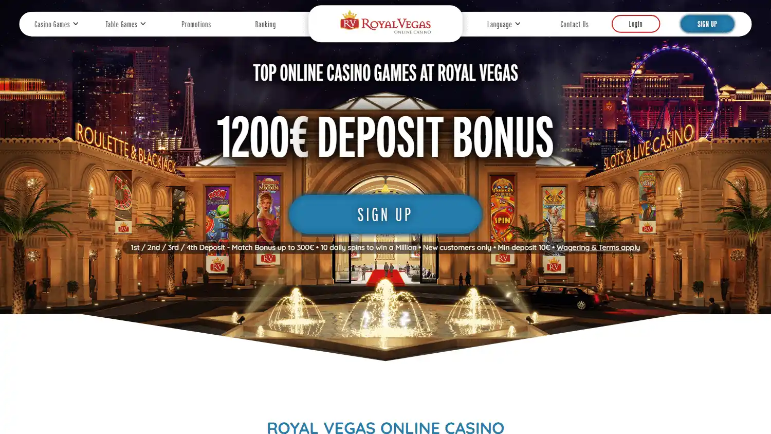 Royal Vegas Casino Ontario screenshot 2