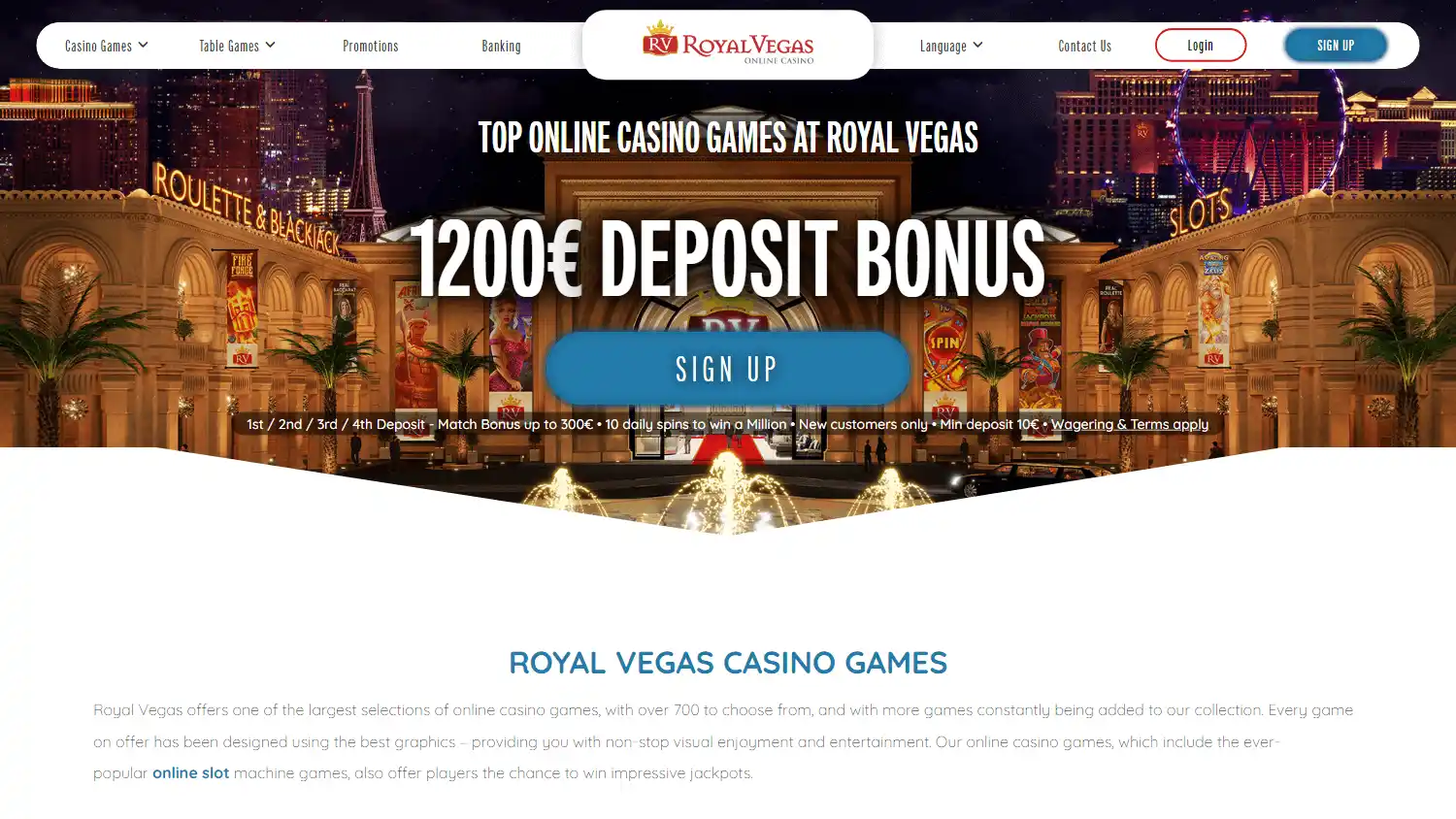 Royal Vegas Casino Ontario screenshot 3
