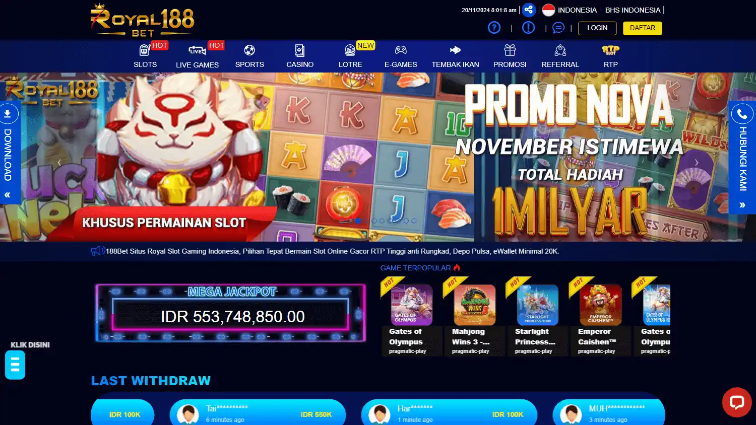 Royal188 Bet Casino screenshot 1