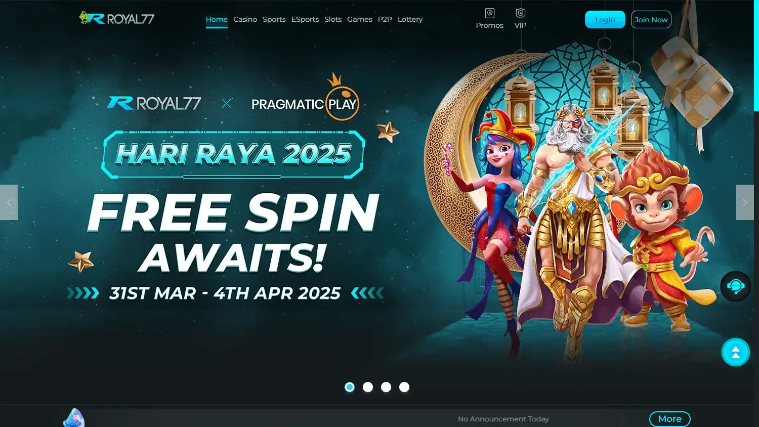 Royal77 Casino screenshot 1