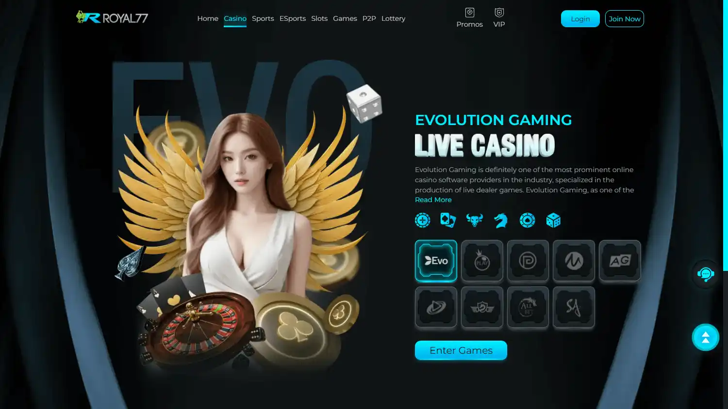 Royal77 Casino screenshot 2