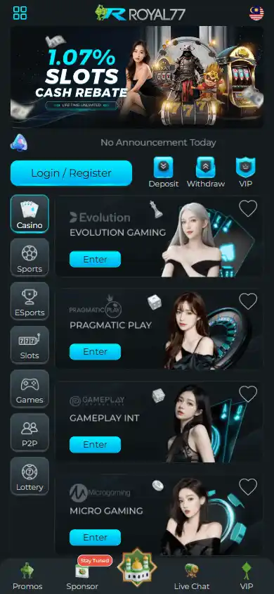 Royal77 Casino screenshot 4