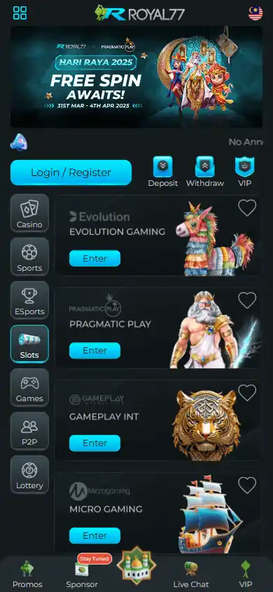 Royal77 Casino screenshot 5