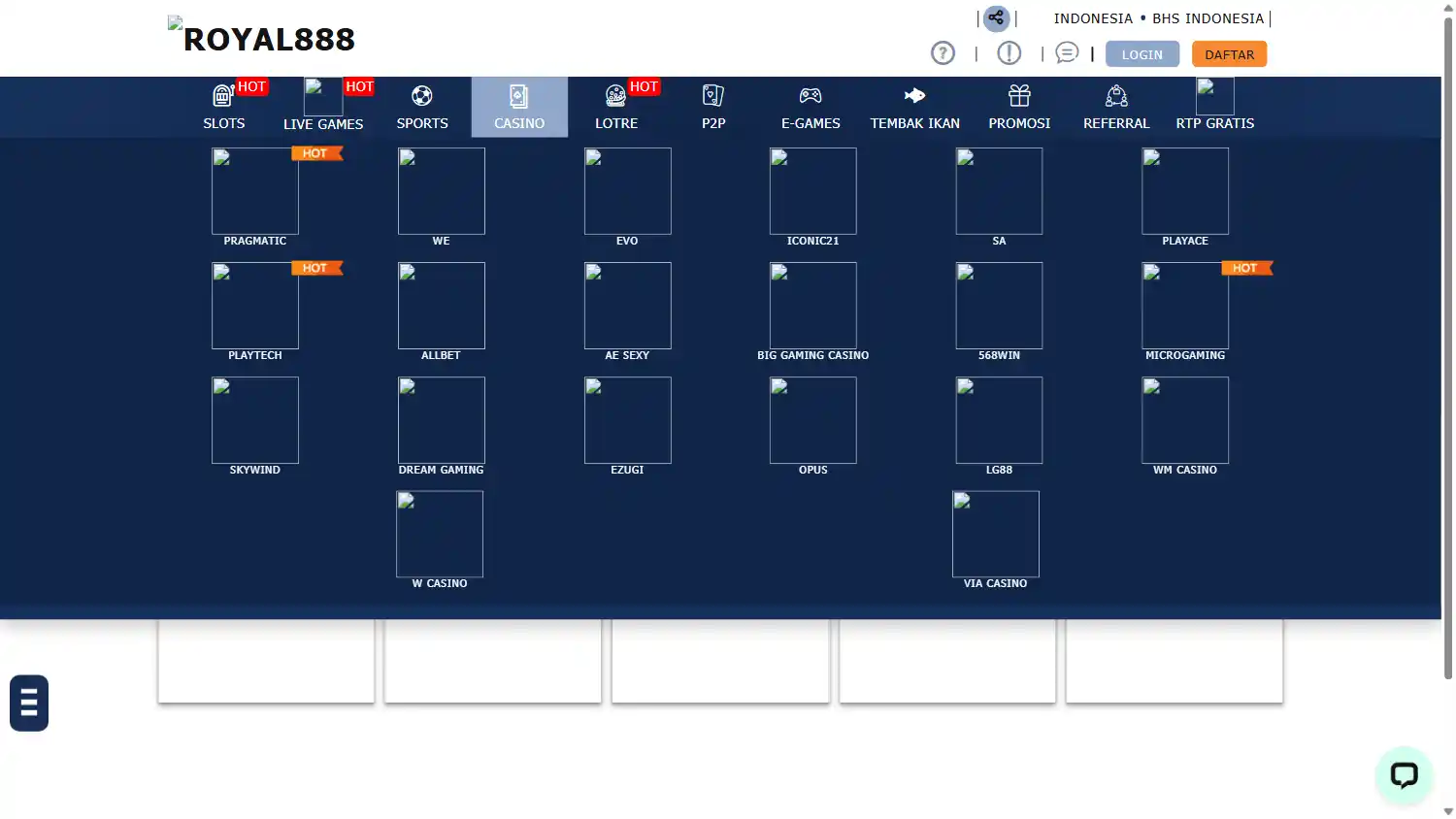 Royal888 Casino screenshot 1
