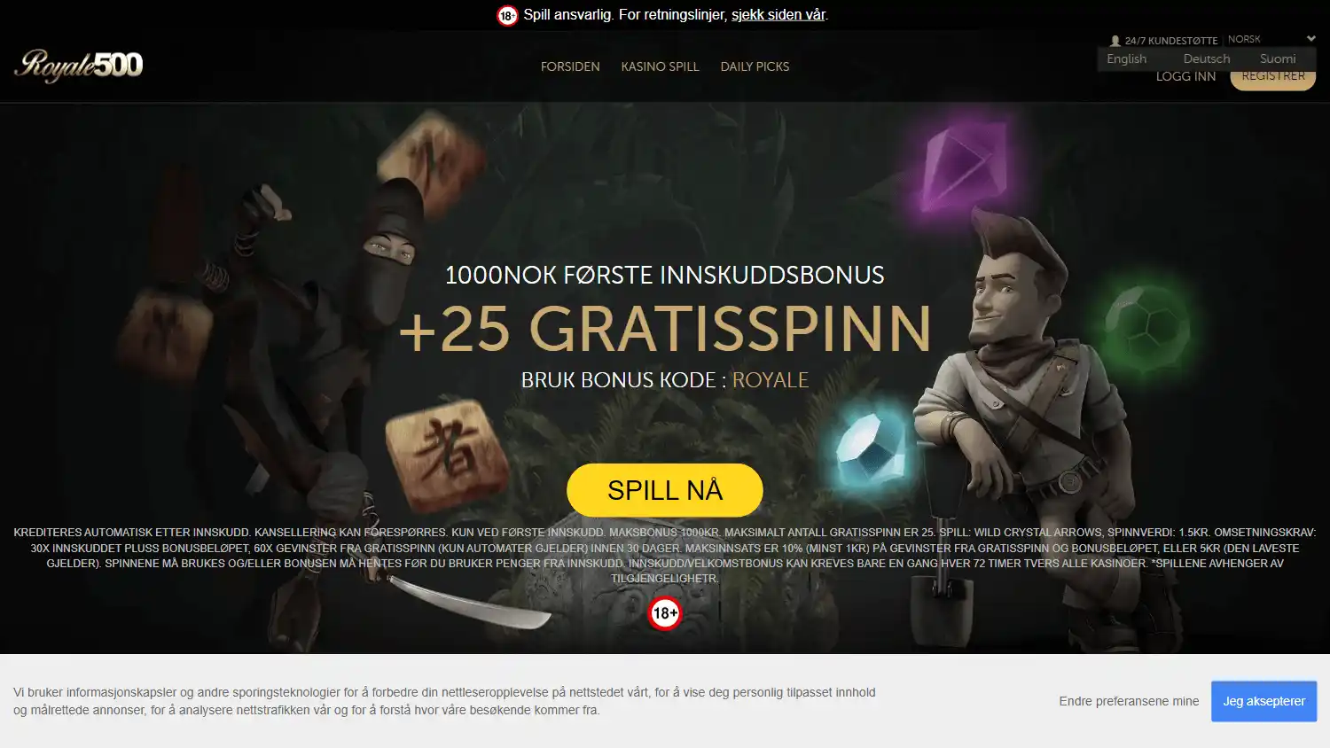 Royale500 Casino screenshot 1