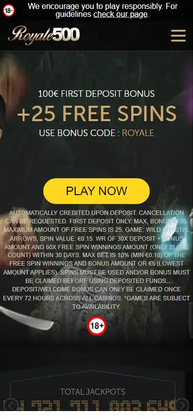 Royale500 Casino DE screenshot 4