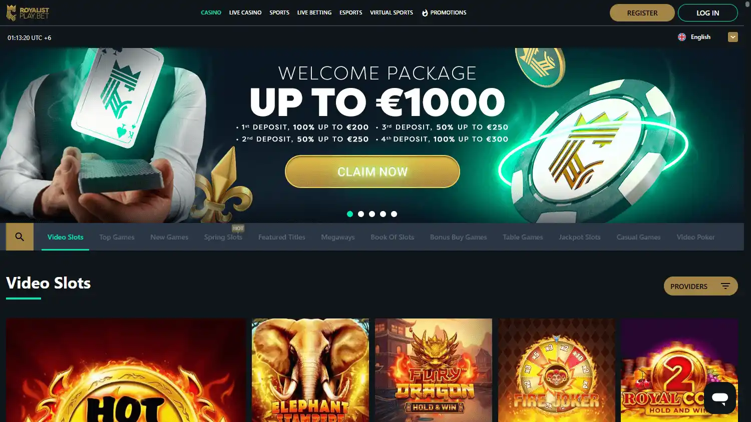 RoyalistPlay Casino screenshot 1