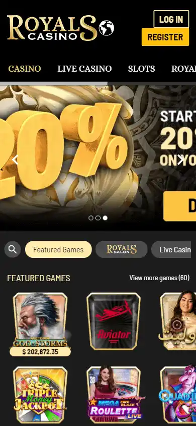Royals Casino screenshot 4