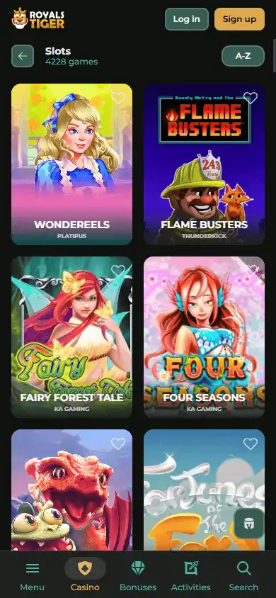 Royals Tiger Casino screenshot 5