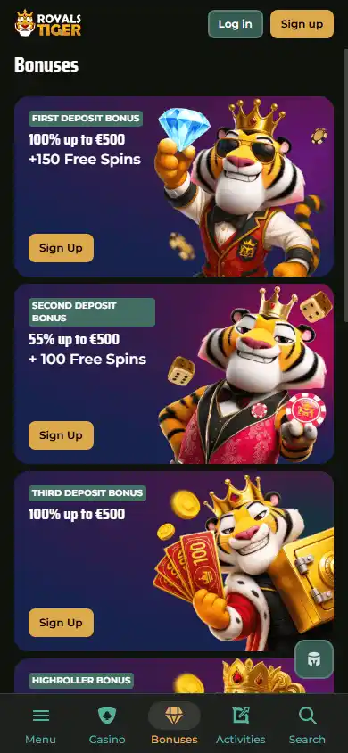 Royals Tiger Casino screenshot 6