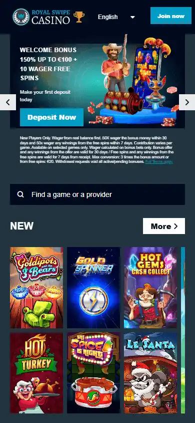 RoyalSwipe Casino screenshot 4