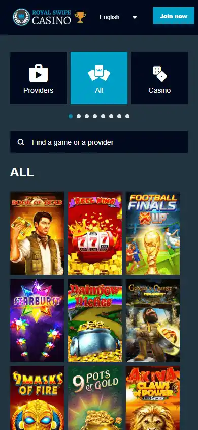 RoyalSwipe Casino screenshot 5