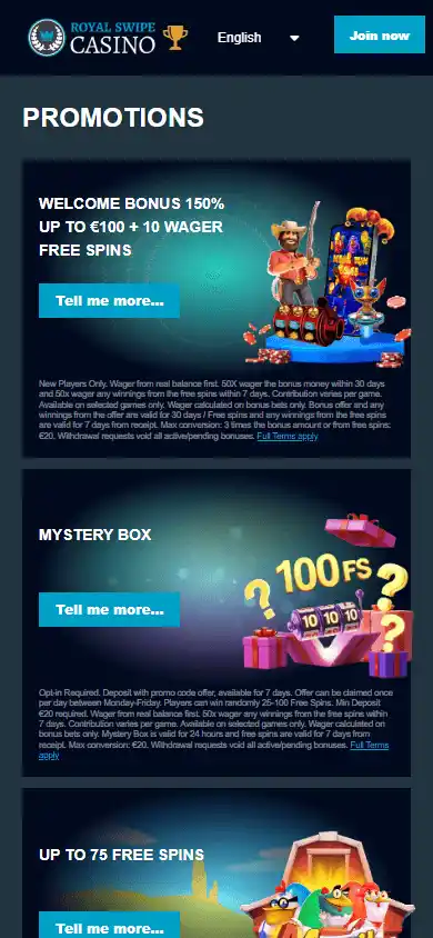 RoyalSwipe Casino screenshot 6