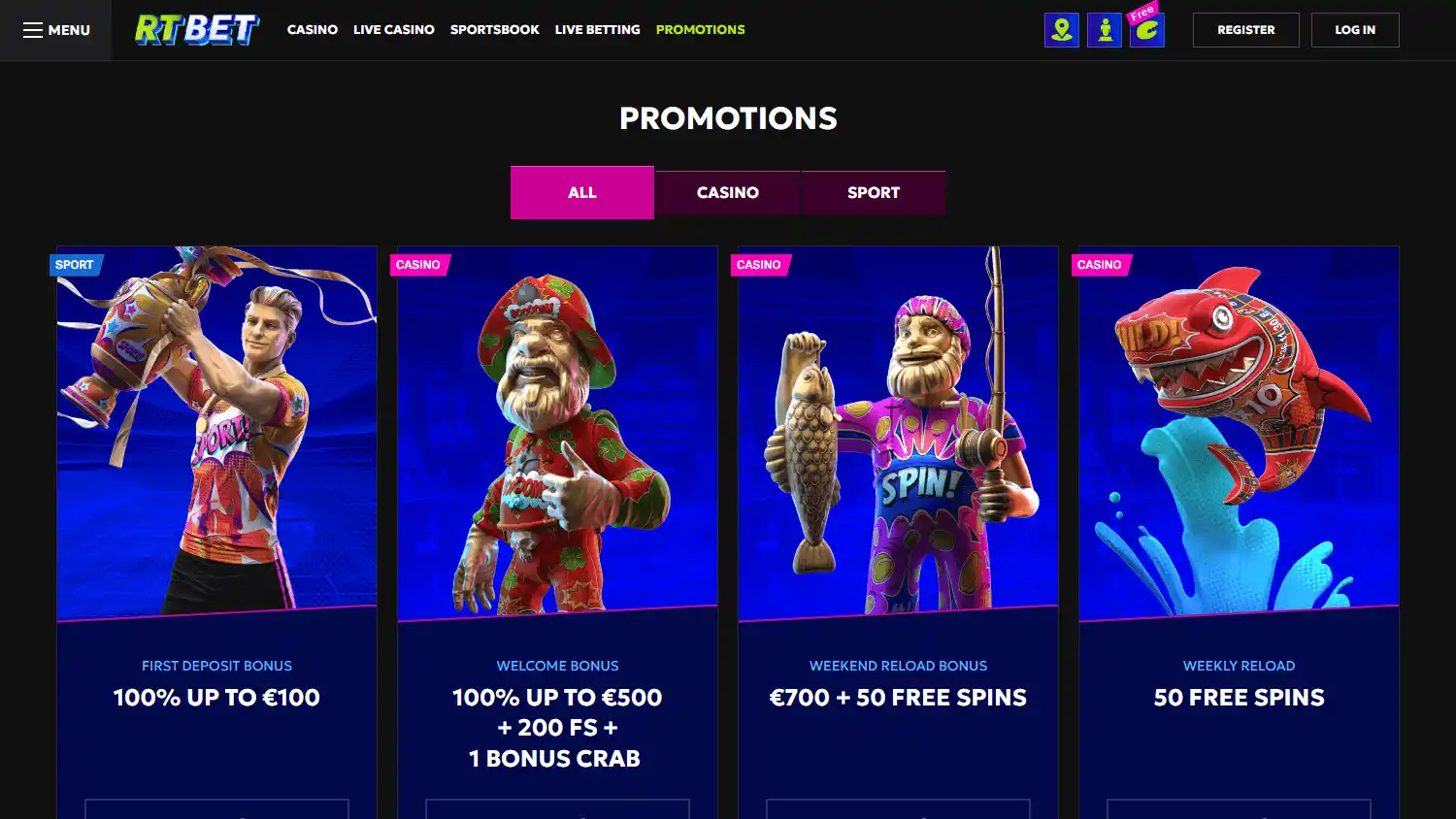 RTbet Casino screenshot 3