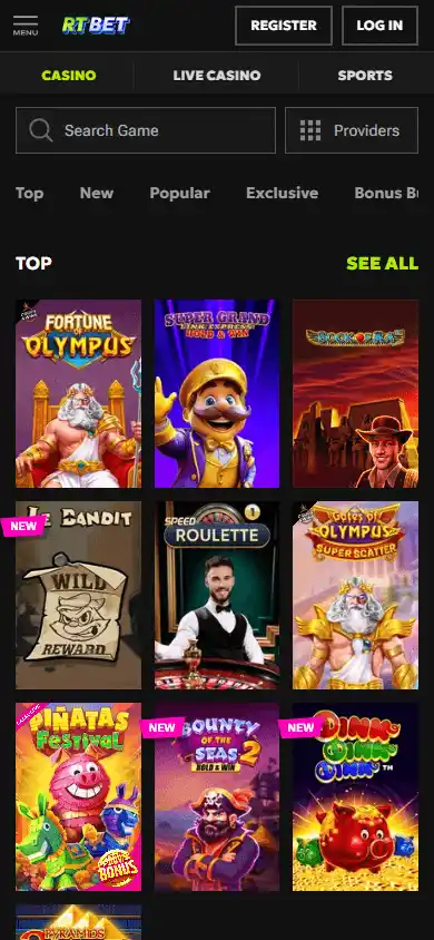 RTbet Casino screenshot 5