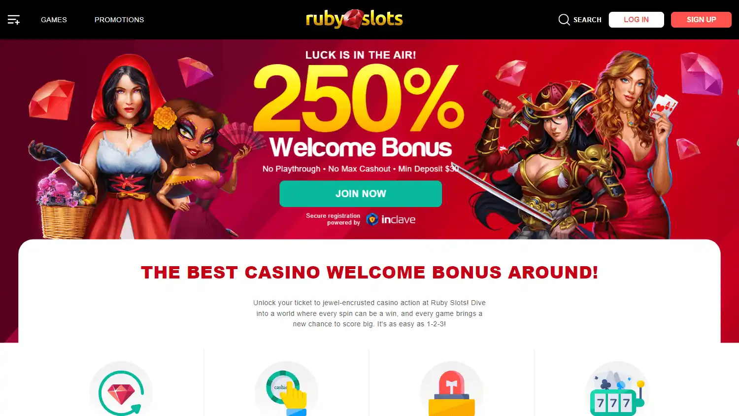 Ruby Slots Casino screenshot 2