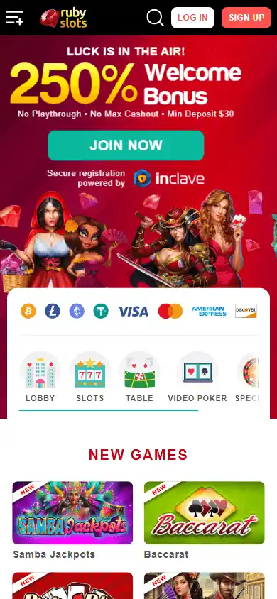 Ruby Slots Casino screenshot 3