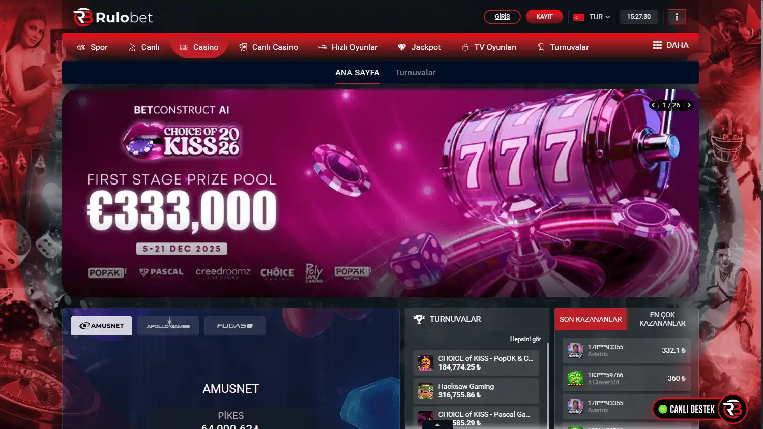Rulobet Casino screenshot 2