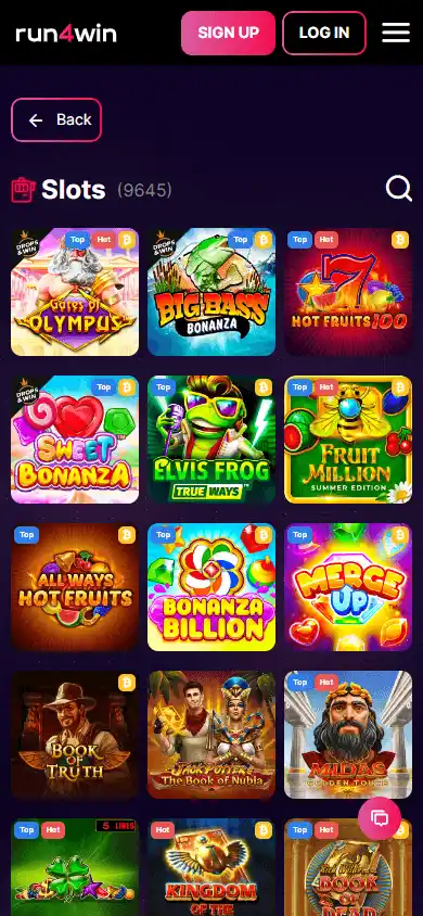 Run4Win Casino screenshot 5