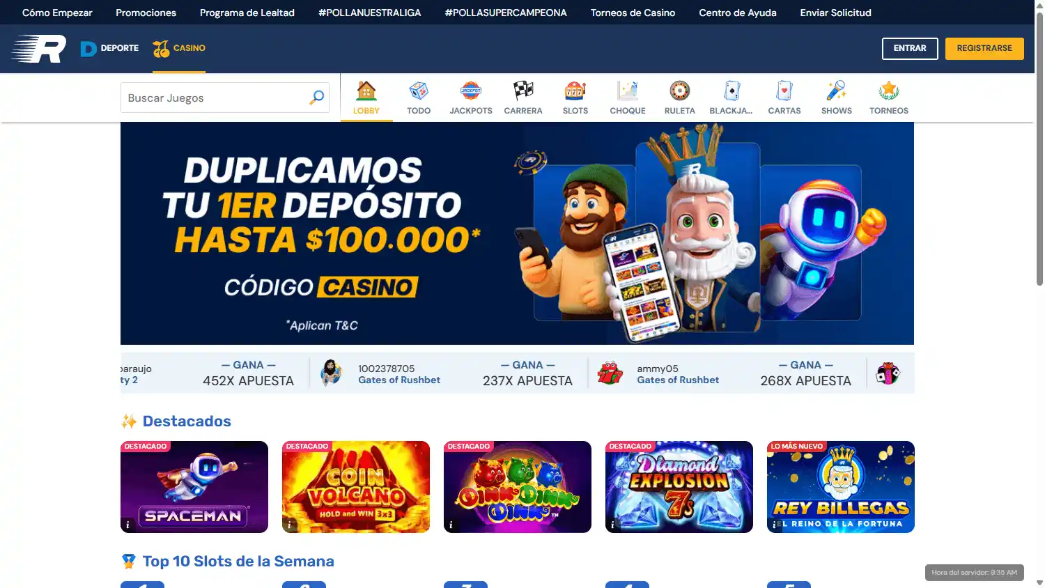 RushBet Casino screenshot 3