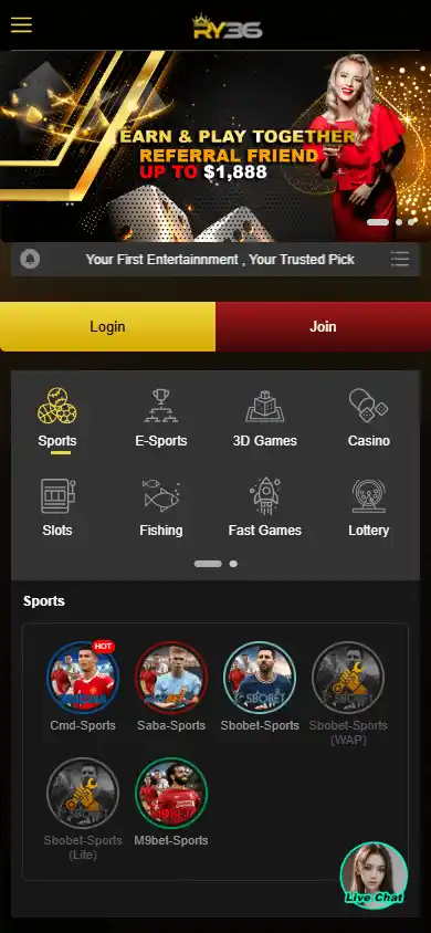 RY36 Casino screenshot 4