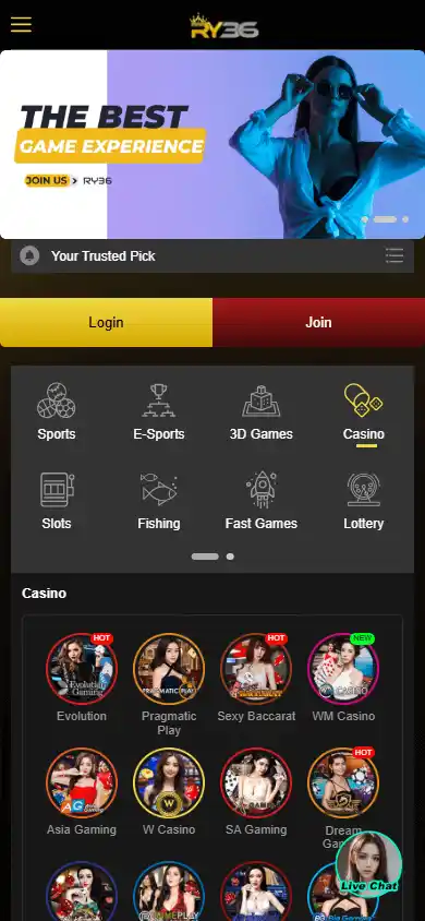 RY36 Casino screenshot 5