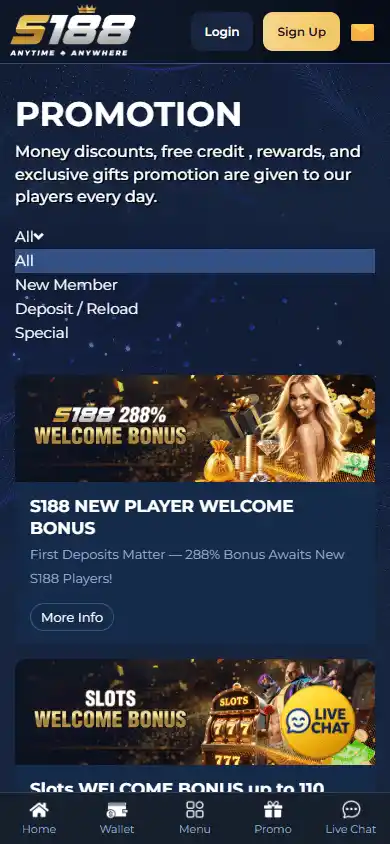 S188 Casino screenshot 6