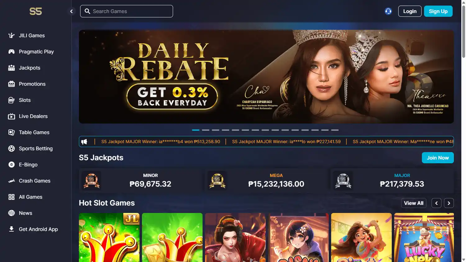 S5 Casino screenshot 1