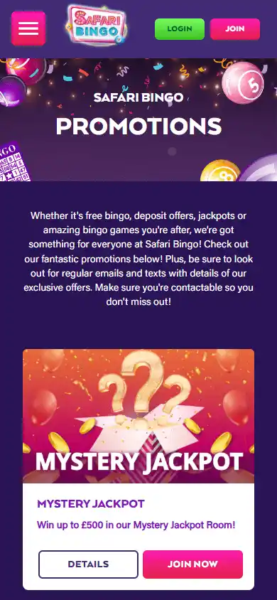 Safari Bingo Casino screenshot 6