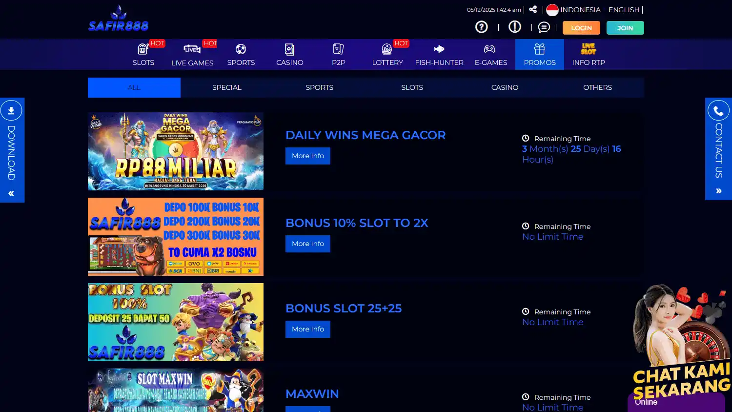 Safir888 Casino screenshot 3