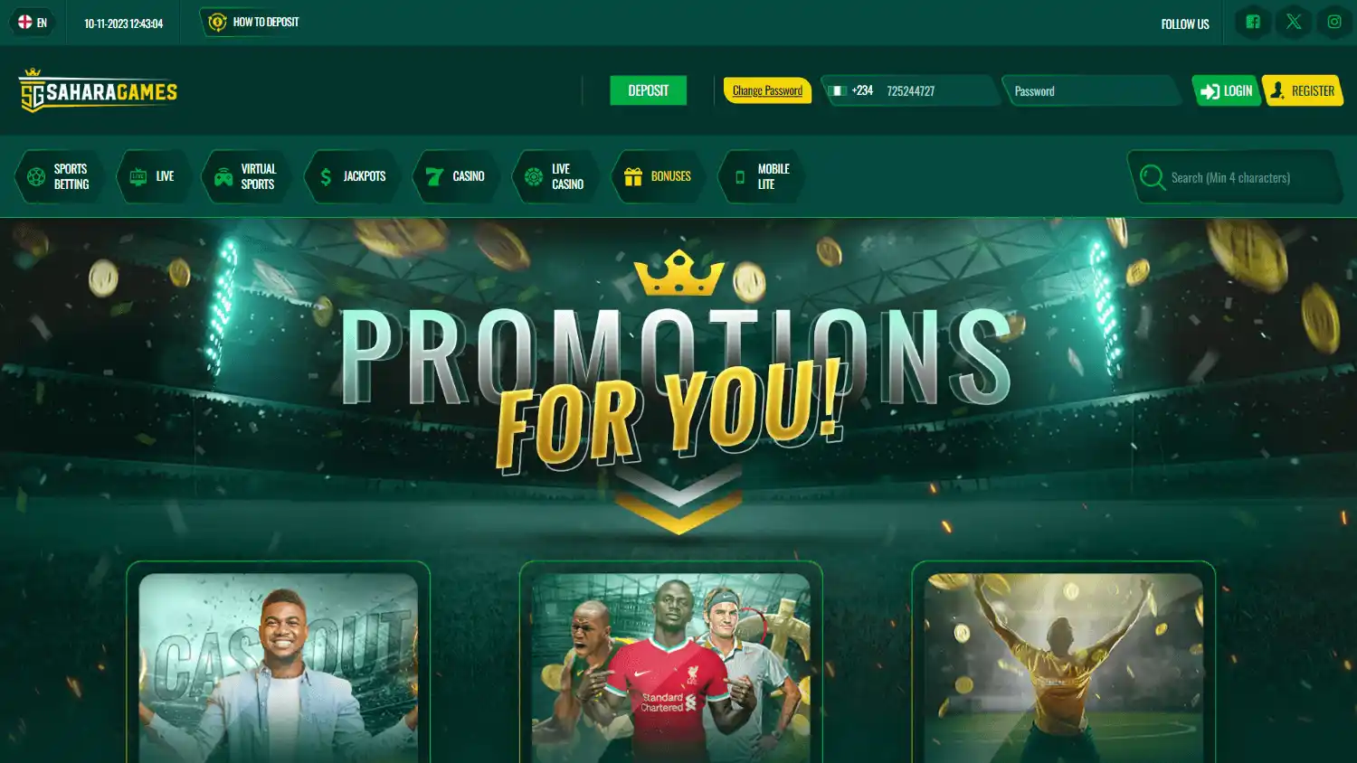 Sahara Games Casino screenshot 3
