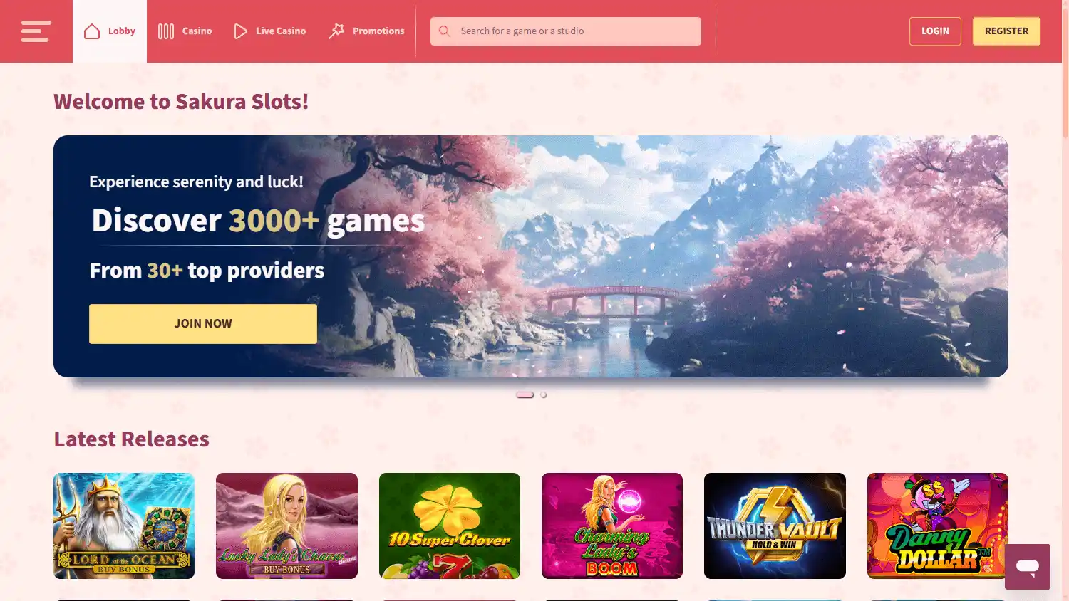 Sakura Slots Casino screenshot 1