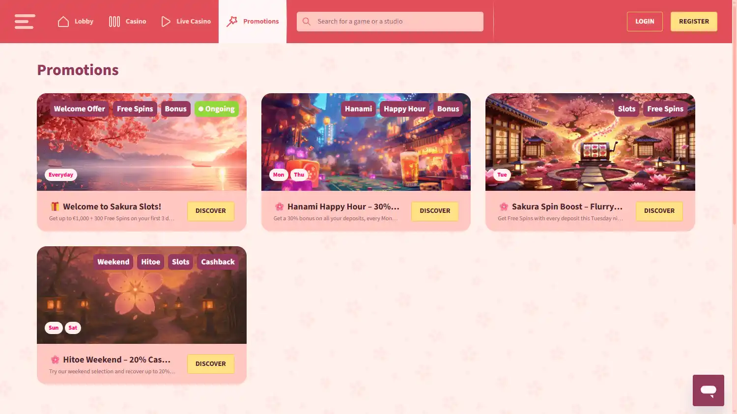 Sakura Slots Casino screenshot 4
